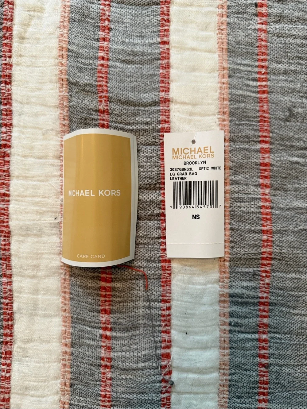 Michael Kors pebbled white